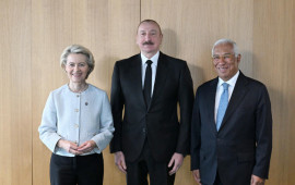 İlham Əliyevin Tiranada Antonio Koşta və Ursula fon der Lyayen ilə görüşü olub  FOTO