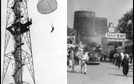 1900c&uuml; illərdə Bakı  Paraş&uuml;tdən atlama, trolleybus...  Nadir FOTOlar