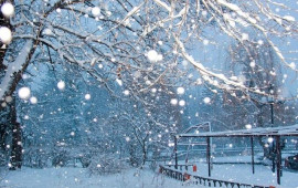 Kəlbəcərə güclü qar yağır  VİDEO