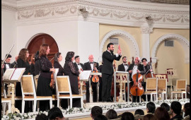 Qara Qarayevin doğum g&uuml;n&uuml;nə həsr olunmuş &ldquo;Əsrləri adlayan musiqi&rdquo; konserti ke&ccedil;irildi 