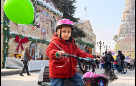 Leyla Əliyevanın təşəbb&uuml;s&uuml; ilə Yevlax şəhərində uşaqlar &uuml;&ccedil;&uuml;n Yeni il tədbiri ke&ccedil;irilib 