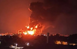 Rusiyanın ən b&ouml;y&uuml;k neft emalı zavodlarından biri vuruldu