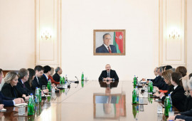 Prezident İlham Əliyev ABŞ Ticarət Palatasının n&uuml;mayəndə heyətini qəbul edib 