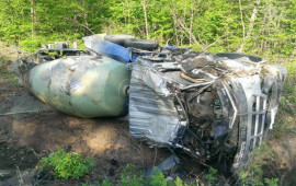 Ağdərədə betonqarışdıran maşın aşdı, sürücü öldü