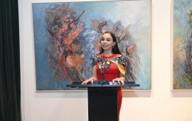 Heydər Əliyev Fondunun vitseprezidenti Leyla Əliyeva və Bakı Media Mərkəzinin rəhbəri Arzu Əliyeva Tiranada MAMA &ldquo;Ana təbiət&rdquo; beynəlxalq incəsənət sərgisinin a&ccedil;ılışında iştirak ediblər 