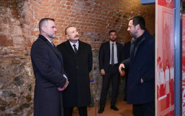 Azərbaycan və Slovakiya prezidentləri Bratislavada Devin qəsrində olublar 