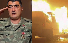 Bakıda hərbçi pulunu ödəyə bilmədiyi maşınını yandırdı 