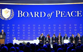 İlham Əliyev Davosda &ldquo;S&uuml;lh Şurasının Nizamnaməsi&rdquo; sənədinin imzalanma mərasimində iştirak edir  FOTO