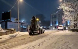 Şuşaya qar yağıb 