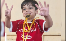 Cəmi 3 yaşı var, d&uuml;nya rekordu qırdı  FOTO