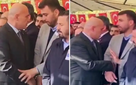 Şəhid dəfnində &ouml;n sırada dayanmaq &uuml;&ccedil;&uuml;n deputatlar dava etdi  VİDEO