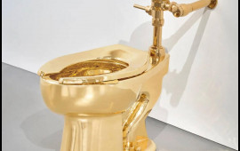 Bu unitaz 10 min dollara satışa çıxarıldı  Qızıldandır