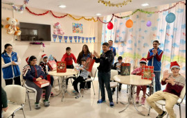 Leyla Əliyevanın təşəbb&uuml;s&uuml; ilə Mingə&ccedil;evir Uşaq Nevroloji Sanatoriyasında uşaqlar &uuml;&ccedil;&uuml;n Yeni il şənliyi ke&ccedil;irilib  FOTO