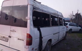 Astarada avtobus aşdı  &ouml;lənlər var 