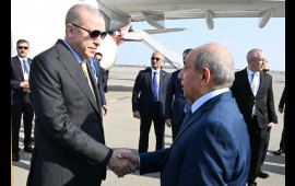 Ərdoğan Azərbaycana səfərə gəlib  FOTO