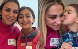 Amerikada yaşayan azərbaycanlı aparıcı övladları ilə 