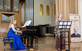 Bakı Musiqi Akademiyasında P.İ.Çaykovskinin 185 illiyinə həsr olunmuş təntənəli konsert və sərgi keçirilmişdir  FOTO