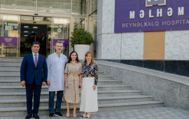 Leyla Əliyeva “Məlhəm Hospital”ı ziyarət edib 