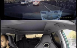 Bakıda &Ccedil;in maşınının təhl&uuml;kəsizlik funksiyası qəzaya səbəb oldu  VİDEO