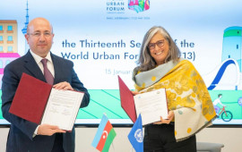 WUF13 ilə bağlı b&uuml;t&uuml;n təşkilati məsələləri ehtiva edən m&uuml;h&uuml;m saziş imzalanıb 