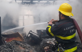 G&ouml;y&ccedil;ayda yanğın olub 