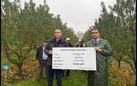 Azərbaycanda meyvə bağları &uuml;zrə ən b&ouml;y&uuml;k aqrar sığorta &ouml;dənişi edilib  FOTO