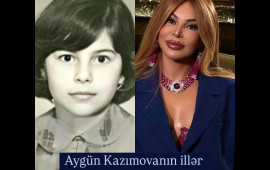 Aygün Kazımovanın illər ərzində dəyişimi 