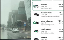 &ldquo;Bolt&rdquo; biznes taksiləri bloklayır &ndash; Aeroporta 50 manatlıq &ldquo;Tesla&rdquo; oyunu nədir?  ŞİKAYƏT