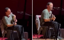 Universitetdə konsert verdi, oxuduğu mahnı səsk&uuml;yə səbəb oldu  VİDEO