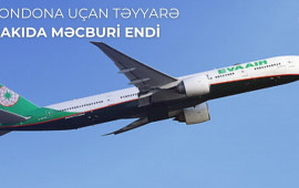 Londona uçan təyyarə Bakıda eniş edib