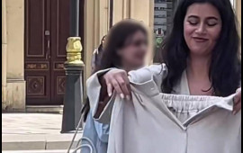Bakıda qızı küçədə "soyundurub" reklam çəkdilər  VİDEO