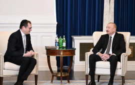 İlham Əliyev Vaşinqtonda Amerika İsrail İctimai Əlaqələr Komitəsinin icra&ccedil;ı direktoru və digər rəhbər heyəti ilə g&ouml;r&uuml;ş&uuml;b 